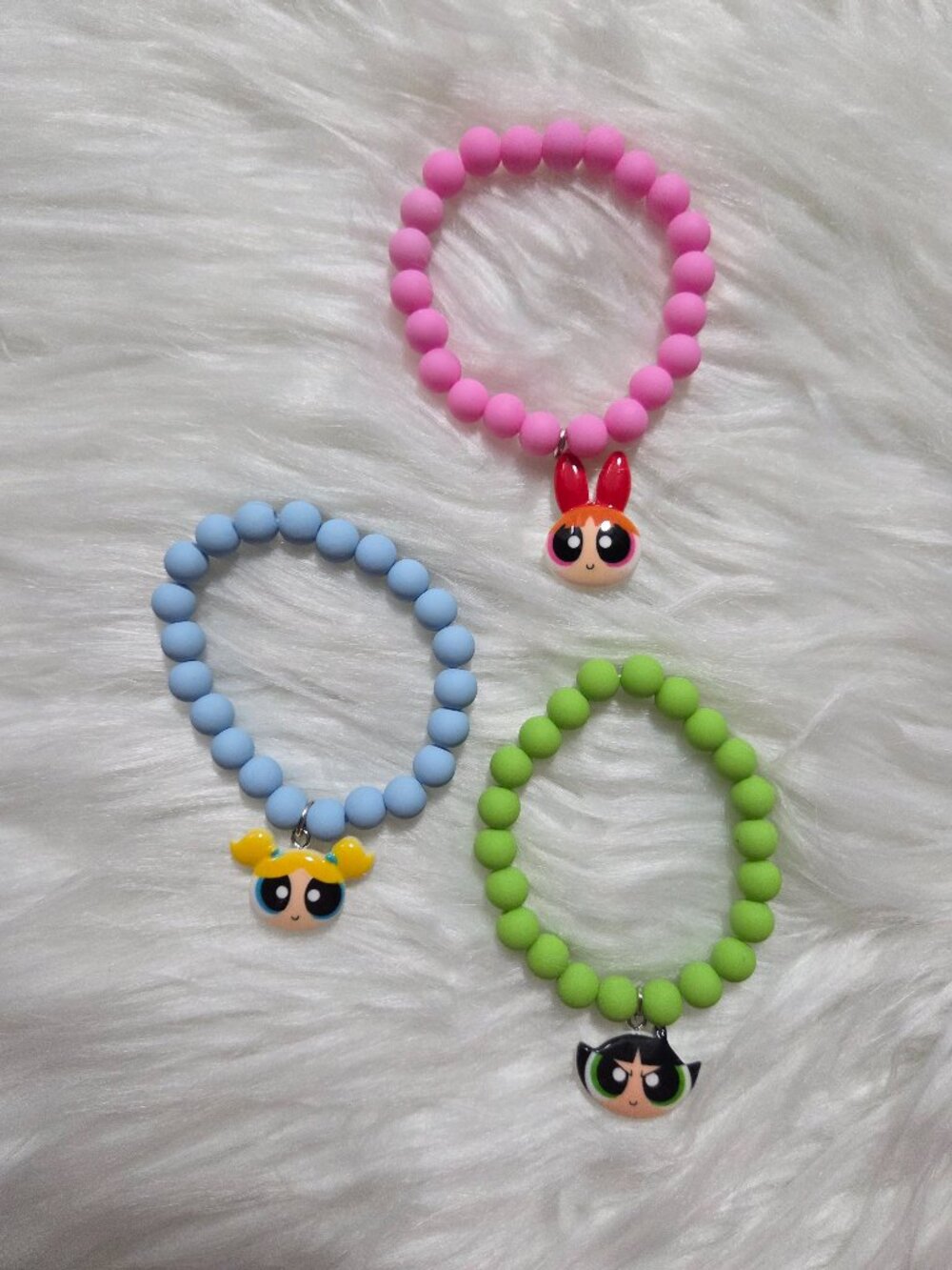 Powerpuff Girls Stretch Bracelet Set